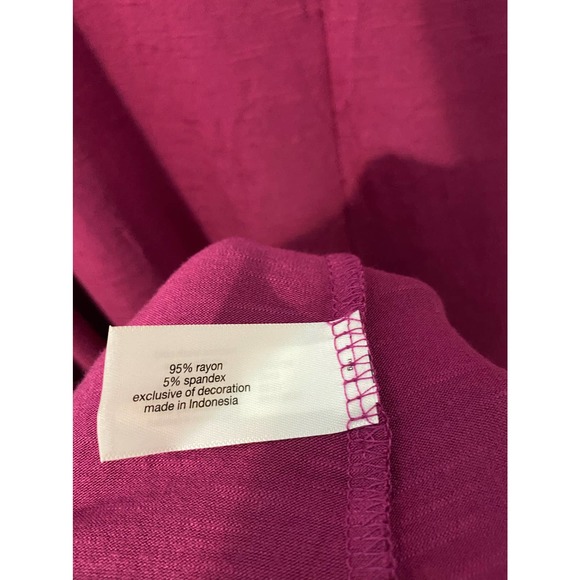 Lane Bryant Swing Collection maroon cold shoulder blouse size 26 28 - Picture 5 of 10